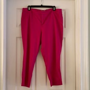 Coldwater Creek raspberry cropped pants